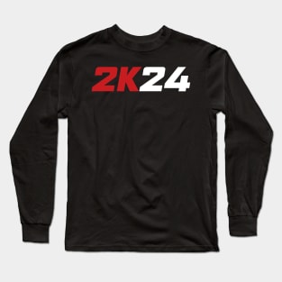 2K24 (white) Long Sleeve T-Shirt
